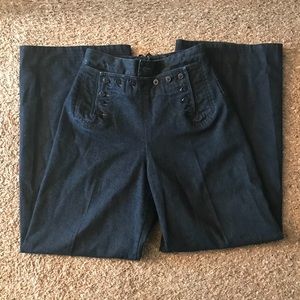 RALPH LAUREN DENIM SAILOR JEANS /LACE UP AT BACK
